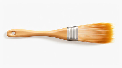 paint brush transparent background 3d rendering on white background