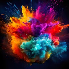 Colored Powder Explosion Multi-color