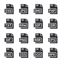 File Format icon set