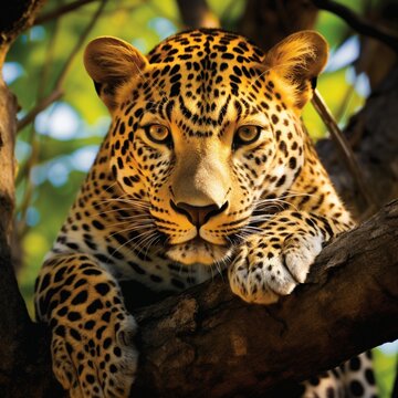 Best ever nice biggest leopard images Generative AI