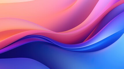 Naklejka premium Abstract gradient wavy background