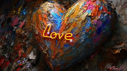 Obraz na płótnie Canvas love on heart