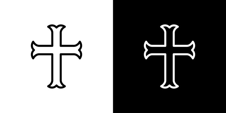 シンプルな十字架アイコン