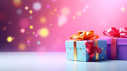 Gift box background, black friday sale, birthday, children's day, valentine's day and wedding gift background