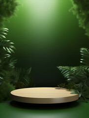 Obraz premium Product podium display creative background, creative template background, cosmetics booth, promotional activities