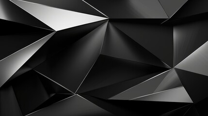 sleek black and white abstract polygonal surface texture. perfect for luxurious branding and creative projects