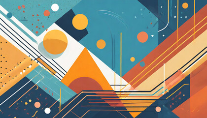 Abstract colorful geometric background