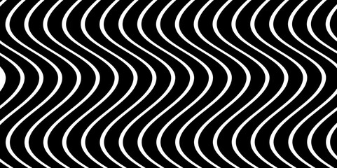 Abstract wavy background. waves line set. waves collection vector. Wavy Lines Halftone Pattern in Diminishing Perspective View. Black and White Textured Background. Black on white abstract line strips