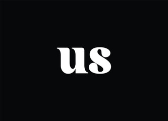 US letter logo and initial logo design