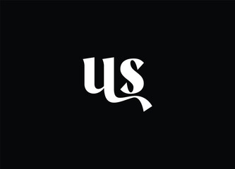 US letter logo and initial logo design