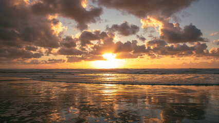 Obraz premium sunset on the beach