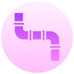 Fototapeta premium building tubes round gradient vector icon