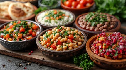 Flavorful Middle Eastern Mezze Platter