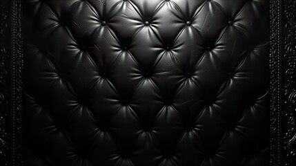 Naklejka premium black leather upholstery