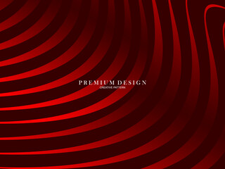 Abstract background of wavy lines in red color. Modern design for banner, card, web design, banner, certificate, etc.