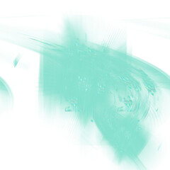 An abstract cut out transparent iridescent color streak blur design element.