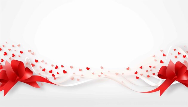 Valentine's Day background with red hearts