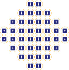 Geometric abstract memphis shape vector element