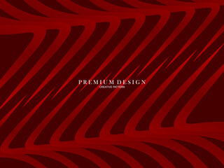 Abstract background of wavy lines in red color. Modern design for banner, card, web design, banner, certificate, etc.