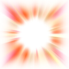 Obraz premium An abstract cut out transparent iridescent color streak blur design element.