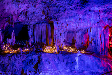 blue cave in the cave