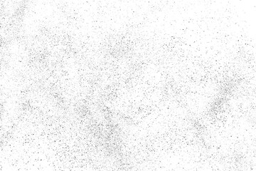 Black texture overlay. Dust grainy texture on white background. Grain noise stamp. Old paper. Grunge design elements. Vector illustration.	

