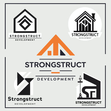 Construction development, logo design