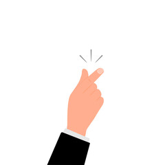 Hand Snapping Finger Gesture.