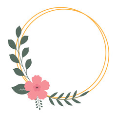 Rectangle Floral Frame