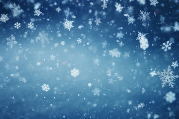 Fototapeta na wymiar Christmas snowflakes are falling