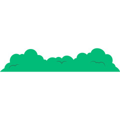 Fototapeta premium Bushes Grass Illustration