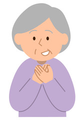 安心するシニア女性2