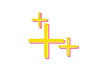 Basic Graphic Flat Sticker Design