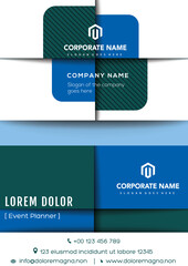 Modern professional business card design vector, business card template, Vector illustration, Set of 4 business card templates. Flat design vector illustration. Stationery design. Red and black color 