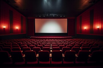 Fototapeta premium An empty movie theater