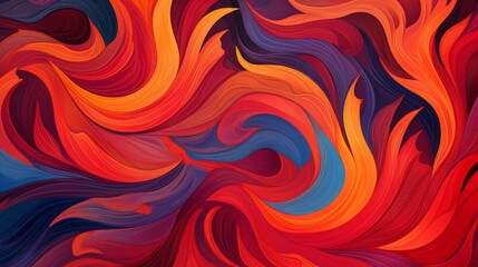 colorful fire image with the slashing flames, following form. detailed backgrounds, vibrant attractive flame wallpaper. - obrazy, fototapety, plakaty