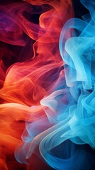 colorful smoke shaped cloud of link,  mixes realistic and fantastical elements, rich color palette, colorful curves, vibrant spiritual symbolism, smokey background, psychedelic surrealism