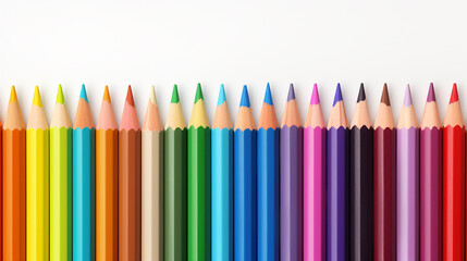 color pencils transparent background 3d rendering on white background