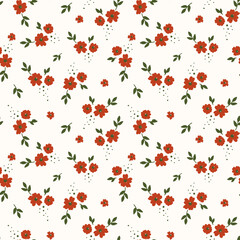 cute flower blossom seamless pattern. pastel color. Pattern for textiles, wrapping paper, wallpapers, backgrounds