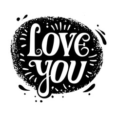 Vintage "Love You" lettering combines classic calligraphy with heartfelt romance. Ornate, expressive, and elegant, it captures timeless affection and nostalgia in a soulful, artistic design.