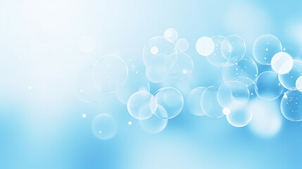 light blue abstract bokeh background 3d rendering