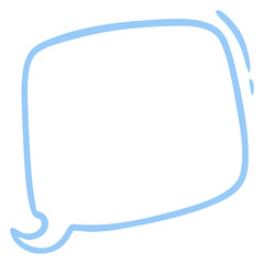 Speech Bubble with Doodle Style