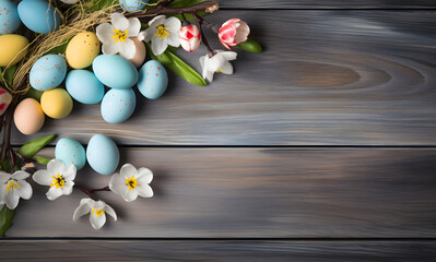 Naklejka premium easter background