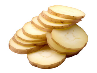 potato isolated on transparent background