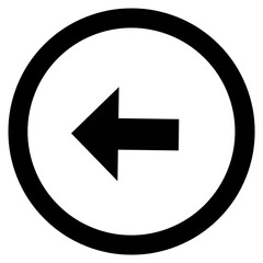 Left arrow circle icon 
