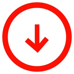 Down arrow circle icon 