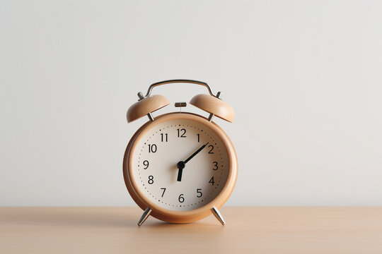 Minimalistic white alram clock