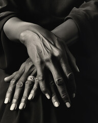 bride and groom hands
