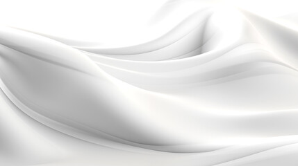 Obraz premium Abstract White on white clean soft wave background with grey shadow