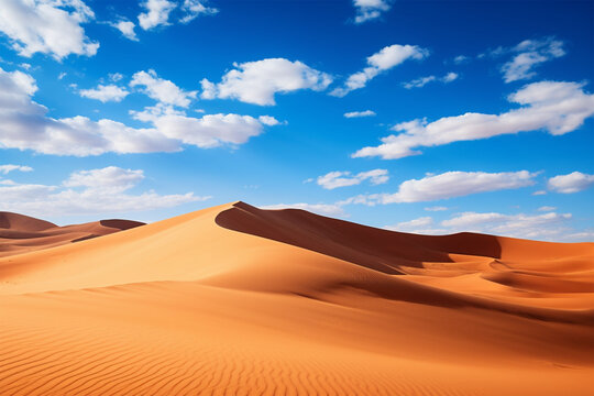 stunning desert photo under blue sky